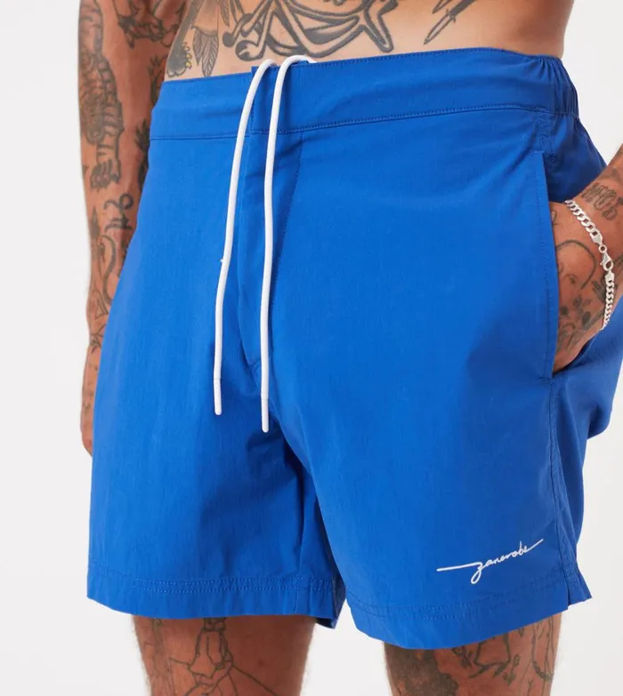 Zanerobe Shorts Men Holiday Swim Short Cobalt Blue